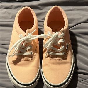 Vans Light Peach Canvas Sneakers